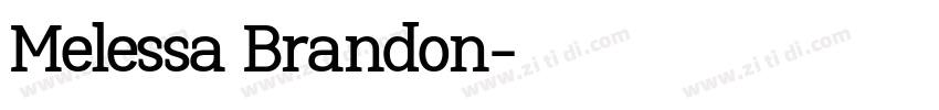 Melessa Brandon字体转换
